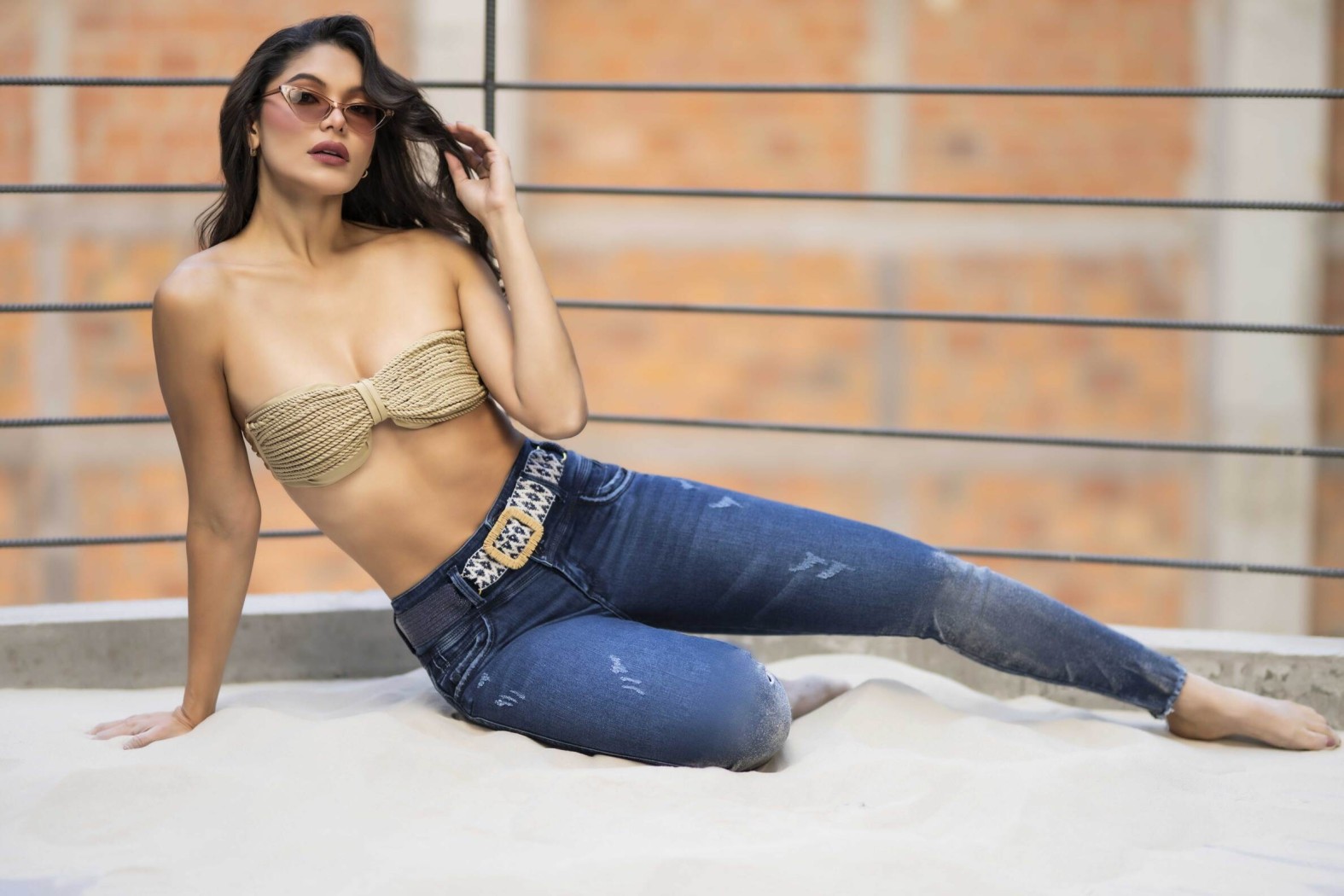 Pantalón Tipo tubo con bolsillos - Estilo Levanta cola PUSH UP