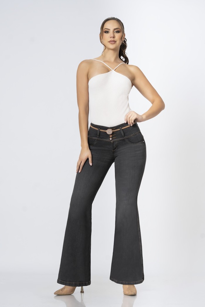 FLARE JEANS OSCURO